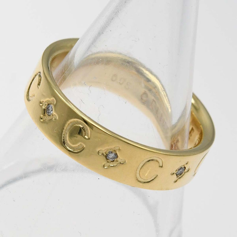 仕上げ済 CELINE セリーヌ リング 指輪 ダイヤ 750 D0.05  約12号 約6g ゴールド アクセサリー レディース H2667