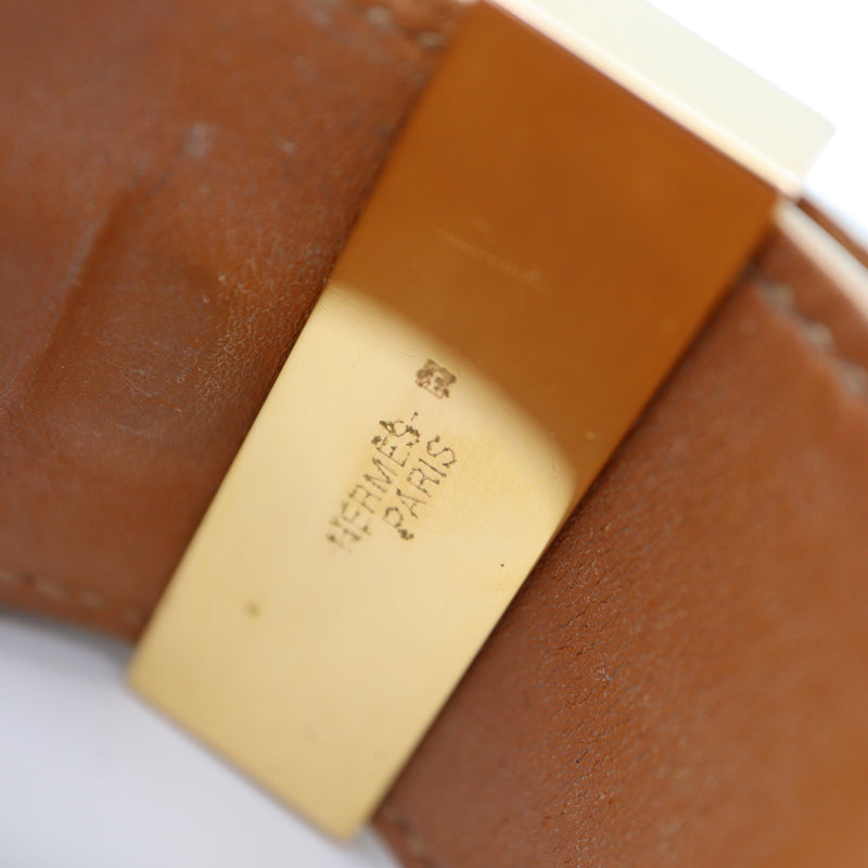 HERMES エルメス コリエドシアン ブレスレット バングル A刻印 T2 ホワイトカラー アクセサリー k1301