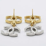 CHANEL シャネル ピアス ココマーク B26P シルバーカラー×ゴールドカラー アクセサリー H24513