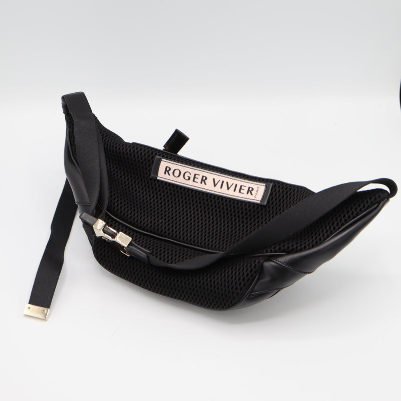 ROGER VIVIER ロジェヴィヴィエ ウエストポーチ ラインストーン ブラック 鞄 M4415