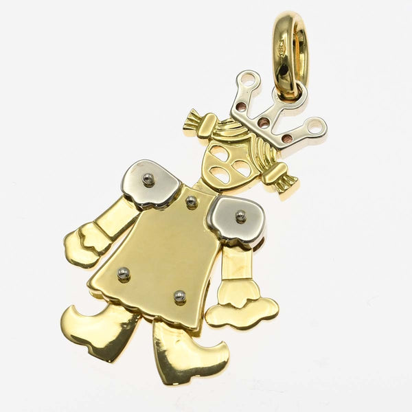 仕上済 Pomellato ポメラート ペンダントトップ クイーン 18KT 750 ダイヤ 12.35g ジュエリー アクセサリー H12418