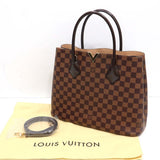 LOUIS VUITTON ルイヴィトン ダミエ ケンジントン N41435 エベヌ LV ロゴ ハンドバッグ ショルダーバッグ 袋あり yo971