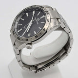 腕時計 稼働 SEIKO セイコーGS グランドセイコー 9F86-0AK0 SBGN027 クォーツ 黒色文字盤  箱/ケース H23082