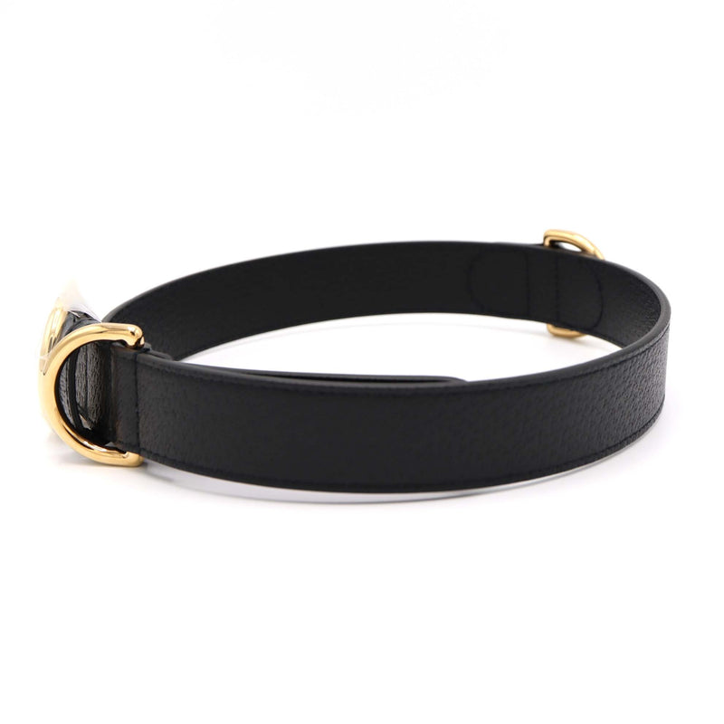 GUCCI グッチ 首輪 695256 インターロッキングG XL ペット ペット用品 ブラック 25k389-1