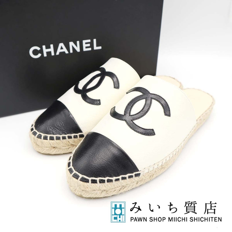 CHANEL シャネル エスパドリーユ サンダル G33553 ココマーク