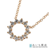 仕上げ済 TIFFANY&Co. ティファニー ネックレス 750 オープンサークル ペンダント ミニ 約2g  ジュエリー 箱  ◆H22885
