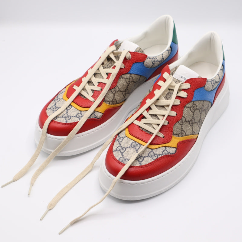 未使用 GUCCI グッチ スニーカー 726828 12 31cm ローカットスニーカー GG マルチカラ－メンズ 靴 25k813-4-2