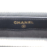 CHANEL シャネル チェーンバッグ キャビアスキン ボーイシャネル ブラック チェーンウォレット 袋ギャラあり H14302