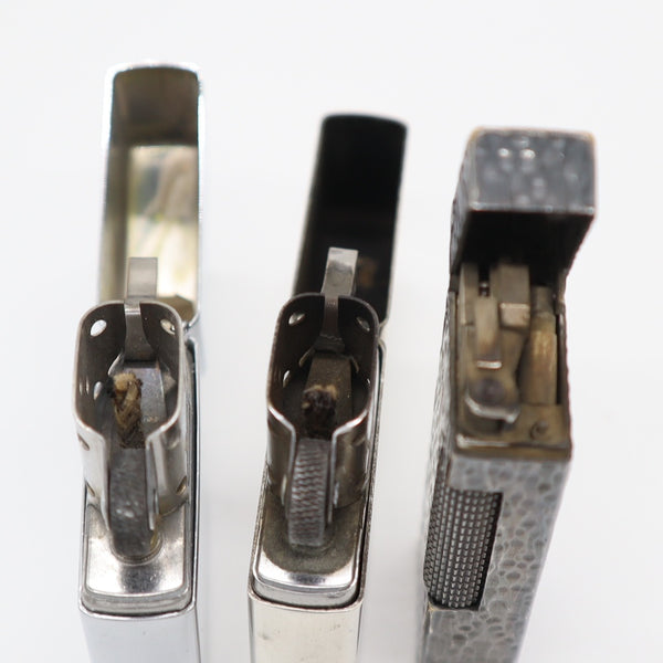 dunhill ダンヒル ガスライター  ローラー式 1点 Zippo ジッポ 2点 オイルライター スターリングシルバー Hard Rock まとめ 着火未確認 H4987