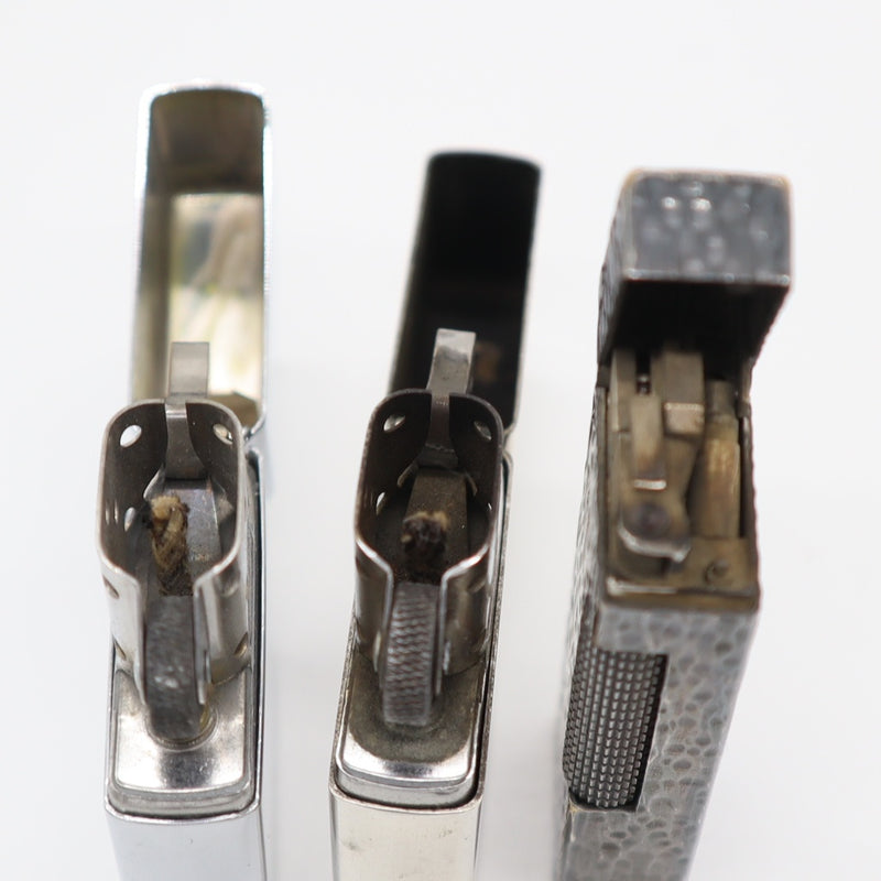 dunhill ダンヒル ガスライター  ローラー式 1点 Zippo ジッポ 2点 オイルライター スターリングシルバー Hard Rock まとめ 着火未確認 H4987