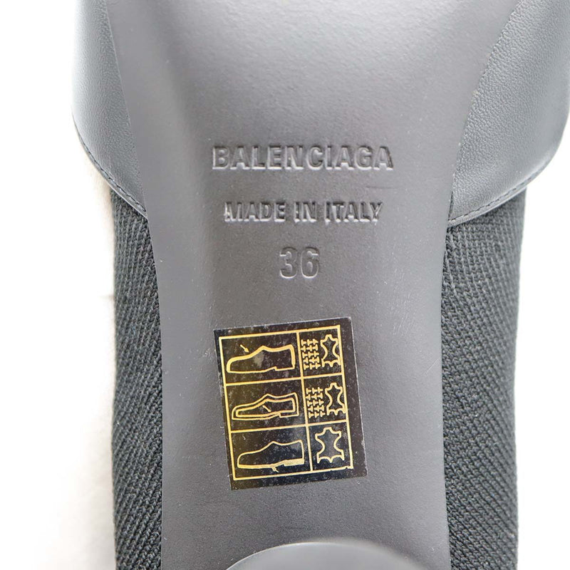 未使用品 BALENCIAGA バレンシアガ Sock booties ソックスニットミュール 722298W2LM11090 ブラック サイズ36 24㎝ 25k377-3