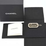 CHANEL シャネル バレッタ ヘアクリップ L23B ラインストーン フェイクパール ヘアアクセサリー 箱有 23k526-18