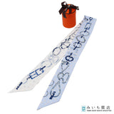 未使用 HERMES エルメス ツイリー ドレ・ブックル イングリッシュ・エンブロイダリー スカーフ シルク100 箱有 23k273-4
