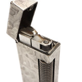 着火未確認 dunhill ダンヒル ガス ライター ローラー式 シルバー 槌目 箱 喫煙グッズ ビンテージ コレクション 喫煙具 yo711-1