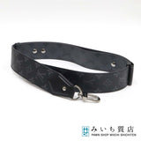 LOUIS VUITTON ルイヴィトン LV モノグラム・エクリプス リバース ショルダーストラップ J02498 黒/グレー J903