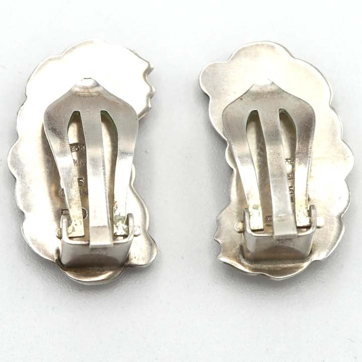 Georg Jensen ジョージジェンセン イヤリング 50A リーフ シルバー925  8.9g アクセサリー H7804