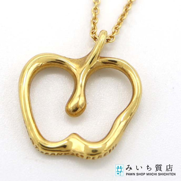 TIFFANY&Co. ティファニー ネックレス エルサペレッティ アップルペンダント ゴールド 750 4g アクセサリー H17910