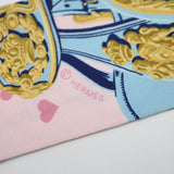 HERMES エルメス ツイリー Brides de Gala Love ブリッド ドゥ ガラ ラヴ シルク100% スカーフ ピンク系 23k266-17