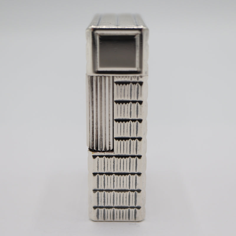 S.T.Dupont デュポン ライン1 ショート ガスライター 喫煙具 シルバーカラー 着火未確認 ケース有 eco1529