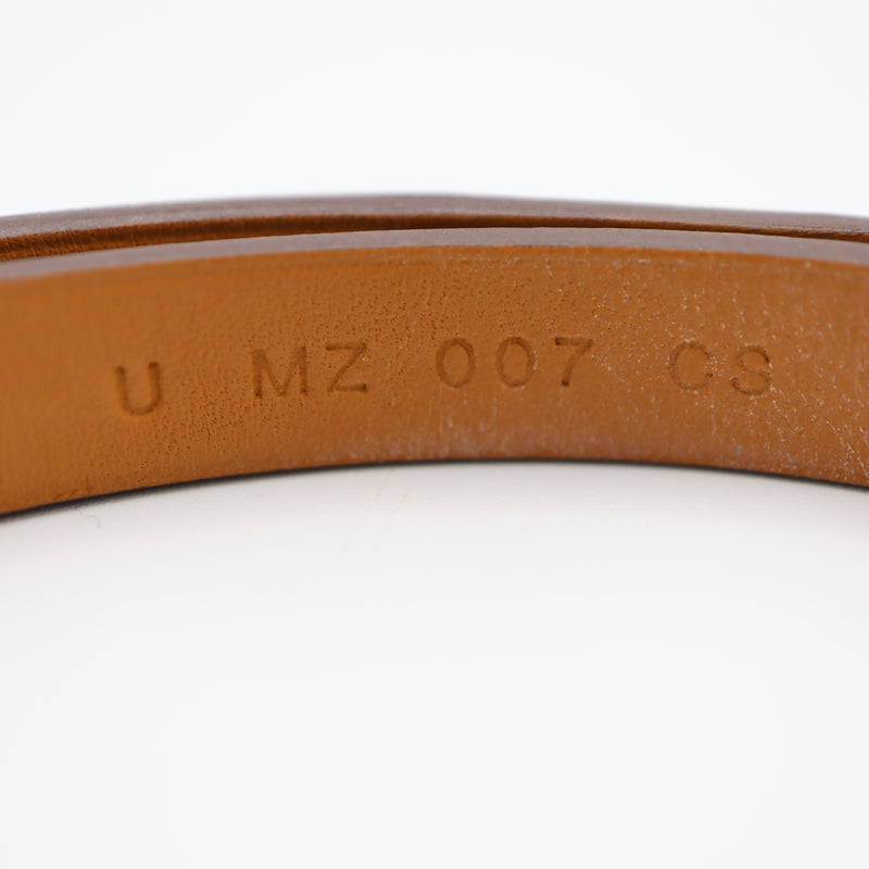HERMES エルメス ブレスレット ミニ・ケリー ドゥブルトゥール ケリーブレス T3 U刻印 ブラウン系 ゴールドカラー アクセサリー 箱袋 H18669