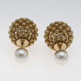 Christian Dior ディオール ピアス トライバル 約13g ゴールドカラー アクセサリー 箱 袋 H24512