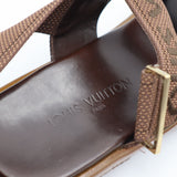 LOUIS VUITTON ルイヴィトン LV MA0031 サンダル ラバーソール 38 1/2 ブラウン系 箱有 yo875