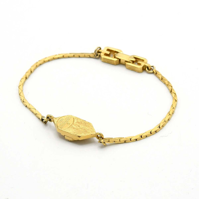 GIVENCHY ジバンシィ ロゴプレート ブレスレット ブレス ゴールドカラー Gロゴ レディース ヴィンテージ アクセサリー H9291