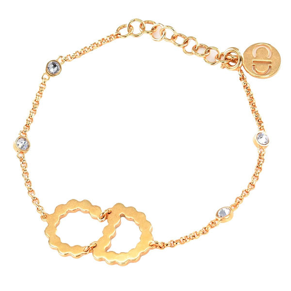 Christian Dior ディオール ブレスレット リュヌ ゴールドカラー×ピンク×グリーン アクセサリー レディース H7014
