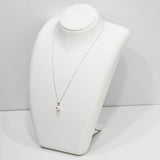 仕上済 TASAKI タサキ ネックレス パール ダイヤ K18WG D0.06 ホワイトゴールド 約2.7g ジュエリー 箱有 H6944