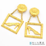 Salvatore Ferragamo フェラガモ イヤリング ゴールドカラー 約37.2g 花 靴 アクセサリー 22k394-2