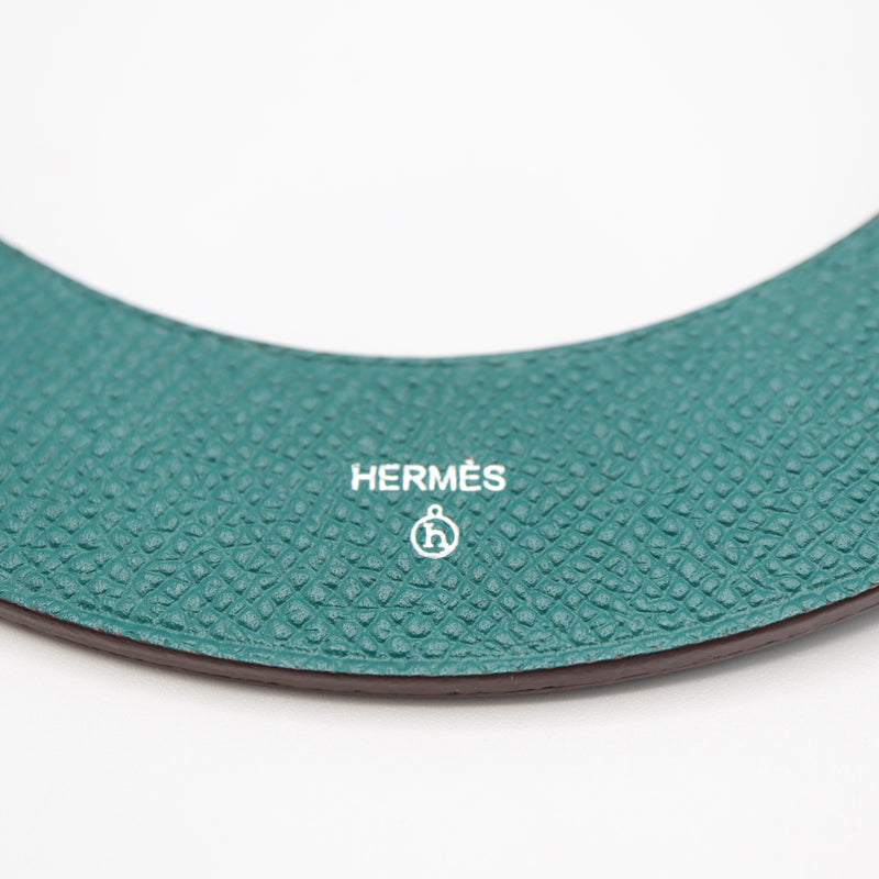 HERMES エルメス プティアッシュ サークル チャーム キーホルダー ヴォーエプソン グリーン 緑 刻印不明 箱あり H20839