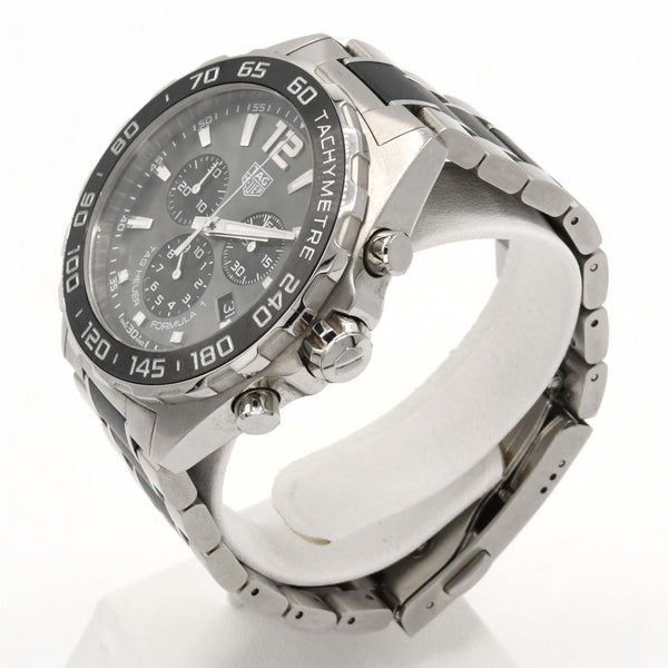 腕時計 稼働 TAG HEUER タグ・ホイヤー CAZ1011 フォーミュラ1 クォーツ グレー色文字盤 25s338-1