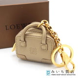 LOEWE ロエベ アマソナモチーフ キーホルダー チャーム 111.08.330 GP シープスキン ゴールド色 箱有 M1475
