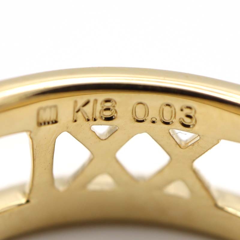 MIKIMOTO ミキモト リング 3点 ペルリータ 13号 ベビーパール 14.5号 真珠 K18 D0.03 アクセサリー M2576-1