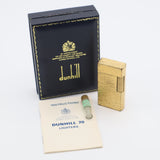 dunhill ダンヒル 70 dunhill70 ダンヒル70 ライター  ガスライター 喫煙具 ゴールド色 ケース有 M987