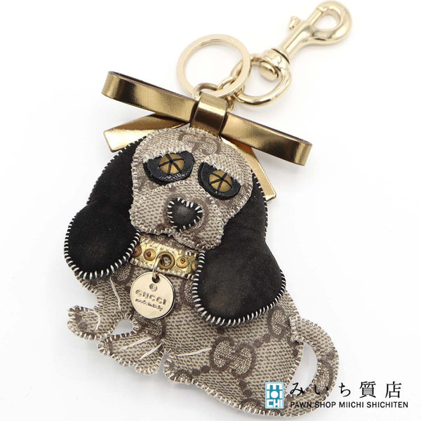 H15891-2 レア GUCCI グッチ キーチャーム GG グッチョリ ビーグル サム アニマル バッグチャーム H15891-2
