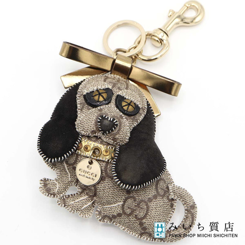 H15891-2 レア GUCCI グッチ キーチャーム GG グッチョリ ビーグル サム アニマル バッグチャーム H15891-2