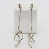 GEORG JENSEN ジョージジェンセン ピアス フォーゲットミーノット 約4.7g シルバー 925 アクセサリー レディース 箱有 M894