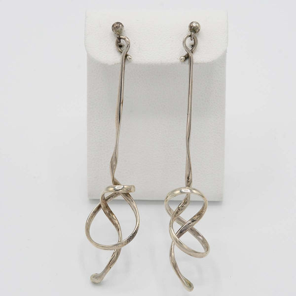 GEORG JENSEN ジョージジェンセン ピアス フォーゲットミーノット 約4.7g シルバー 925 アクセサリー レディース 箱有 M894