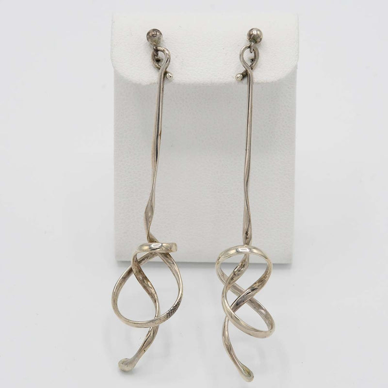 GEORG JENSEN ジョージジェンセン ピアス フォーゲットミーノット 約4.7g シルバー 925 アクセサリー レディース 箱有 M894