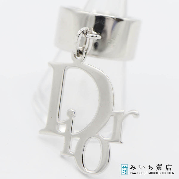 Christian Dior ディオール リング 指輪 チャーム ロゴ サイズ6 約10.5号 アクセサリー シルバー色 保管袋有 H20377