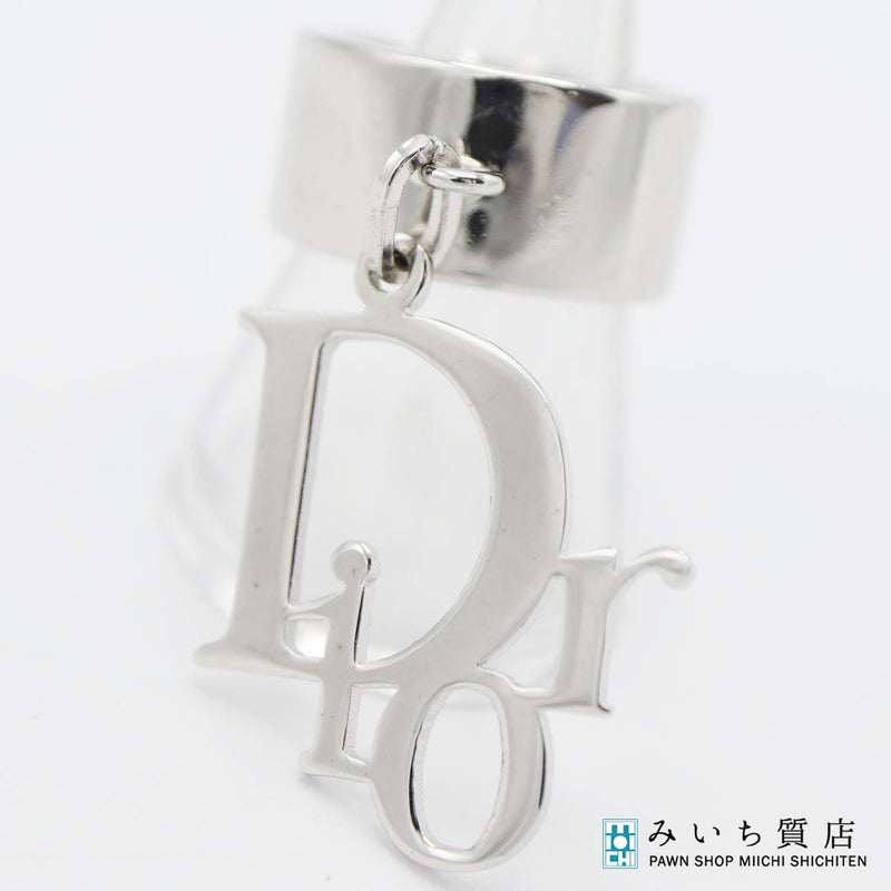 Christian Dior ディオール リング 指輪 チャーム ロゴ サイズ6 約10.5号 アクセサリー シルバー色 保管袋有 H20377