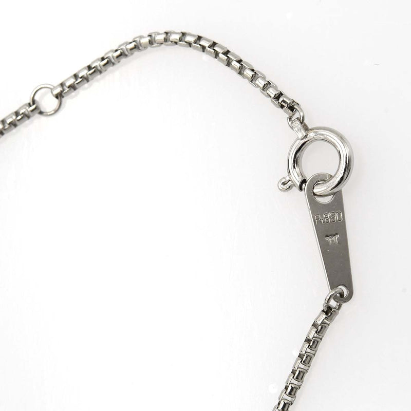 仕上済 CELINE セリーヌ ネックレス pt850/900 ダイヤモンド D0.20 ルビー R0.02 約12.4g アクセサリー 20k253-2