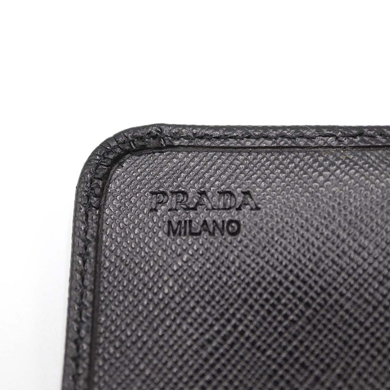 PRADA プラダ 長財布 1M1219 ビジュー ウォレット 黒 ブラック レディース 箱あり ok1180