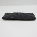 CHANEL シャネル フラグメントケース キャビアスキン 30番代 ココマーク ブラック×シルバーカラー 財布 H22559