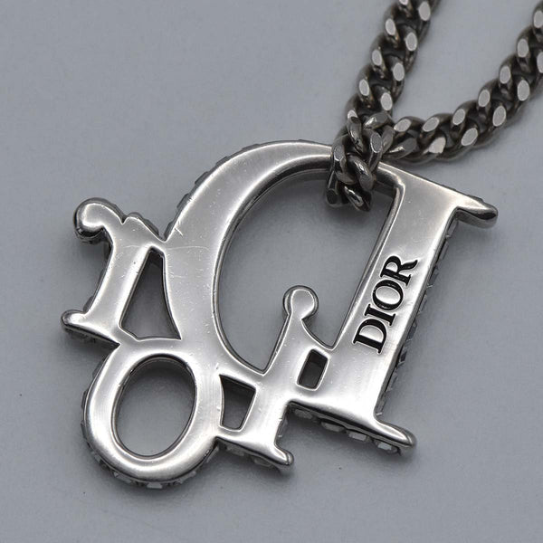Christian Dior ディオール ネックレス ロゴ シルバーカラー 約15.7g アクセサリー 箱袋有 23s312-3