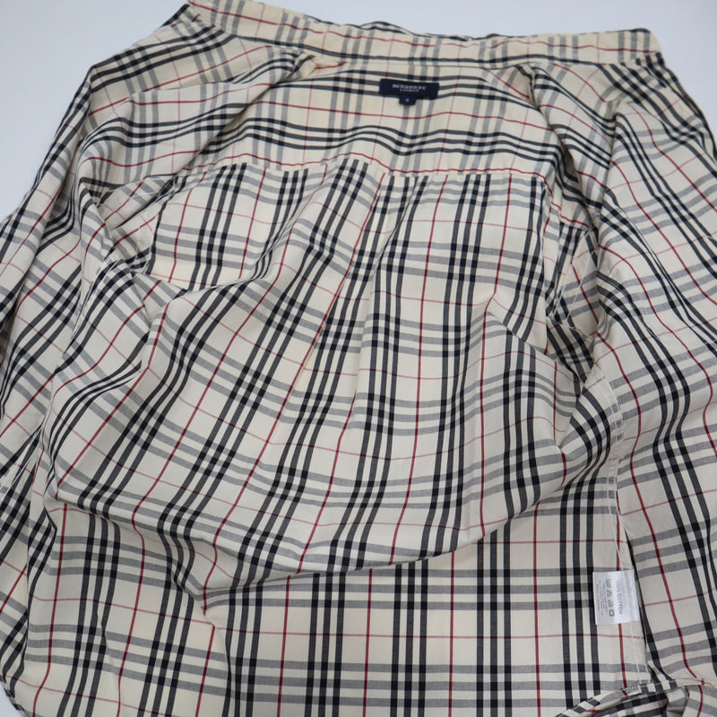 BURBERRY バーバリー ノバチェックシャツ 長袖シャツ トップス Sサイズ コットン100 ベージュ系 M4269