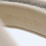 未使用 Christian Dior ディオール サンダル 38 約25cm アクト オブリーク ホワイト 靴 レディース 箱有 H19574