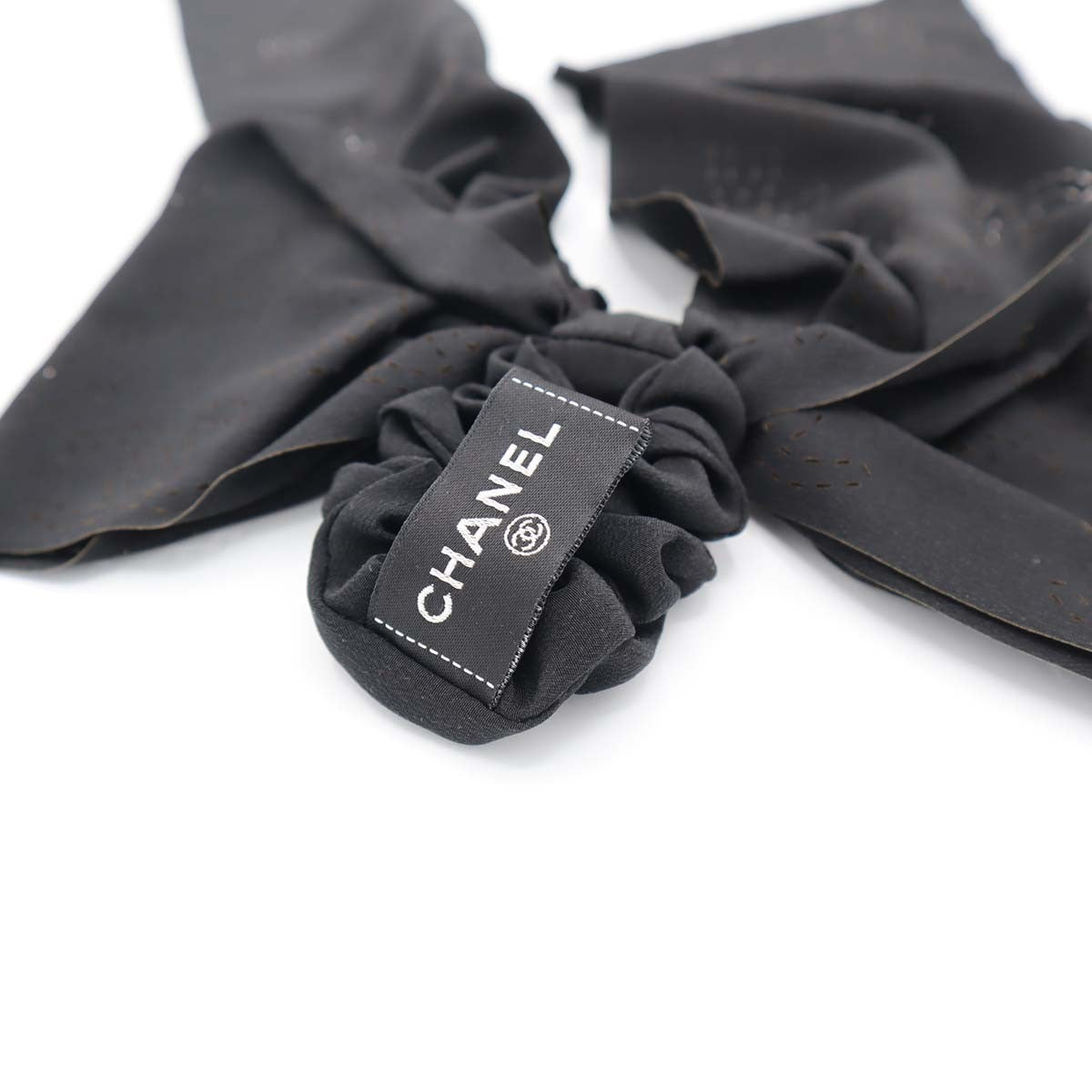 CHANEL シャネル シュシュ ココステッチ パンチング 総柄 シフォン
