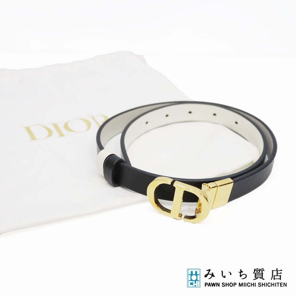 Christian Dior ディオール リバーシブル ベルト 30 MONTAIGNE モンテーニュ CDバックル 90cm H20174